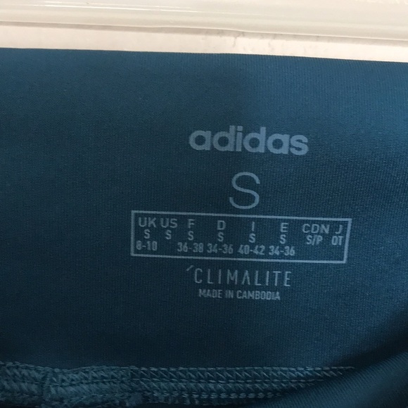 Adidas colorblock climalite move athletic tight leggings size small - Picture 9 of 12